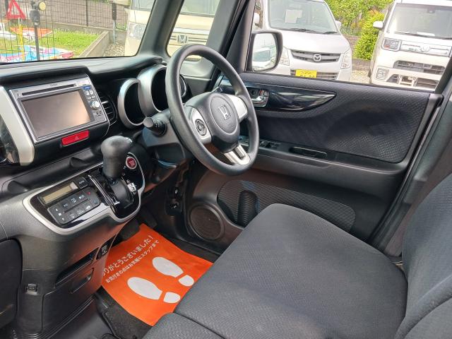 ホンダ N BOX+カスタム 4WD 福祉車両 スローパー 電動ウインチ スマートキー ナビ TV 横滑り防止の画像5